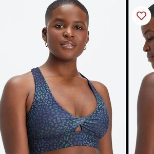 Oasis Twist Sports Bra - Fabletics - HeatMap Leopard